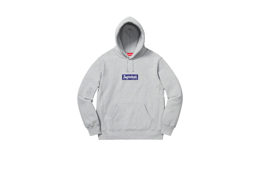 Supreme - Supreme Bandana Box Logo Tee Grey L グレーの+