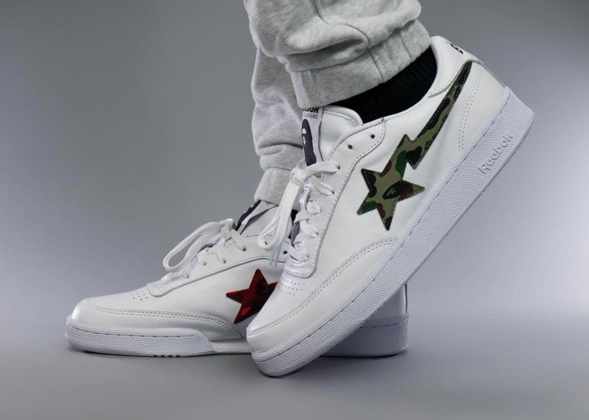 BAPE x Reebok Club C “BAPE STA”: prime immagini on-feet e possibile data di uscita