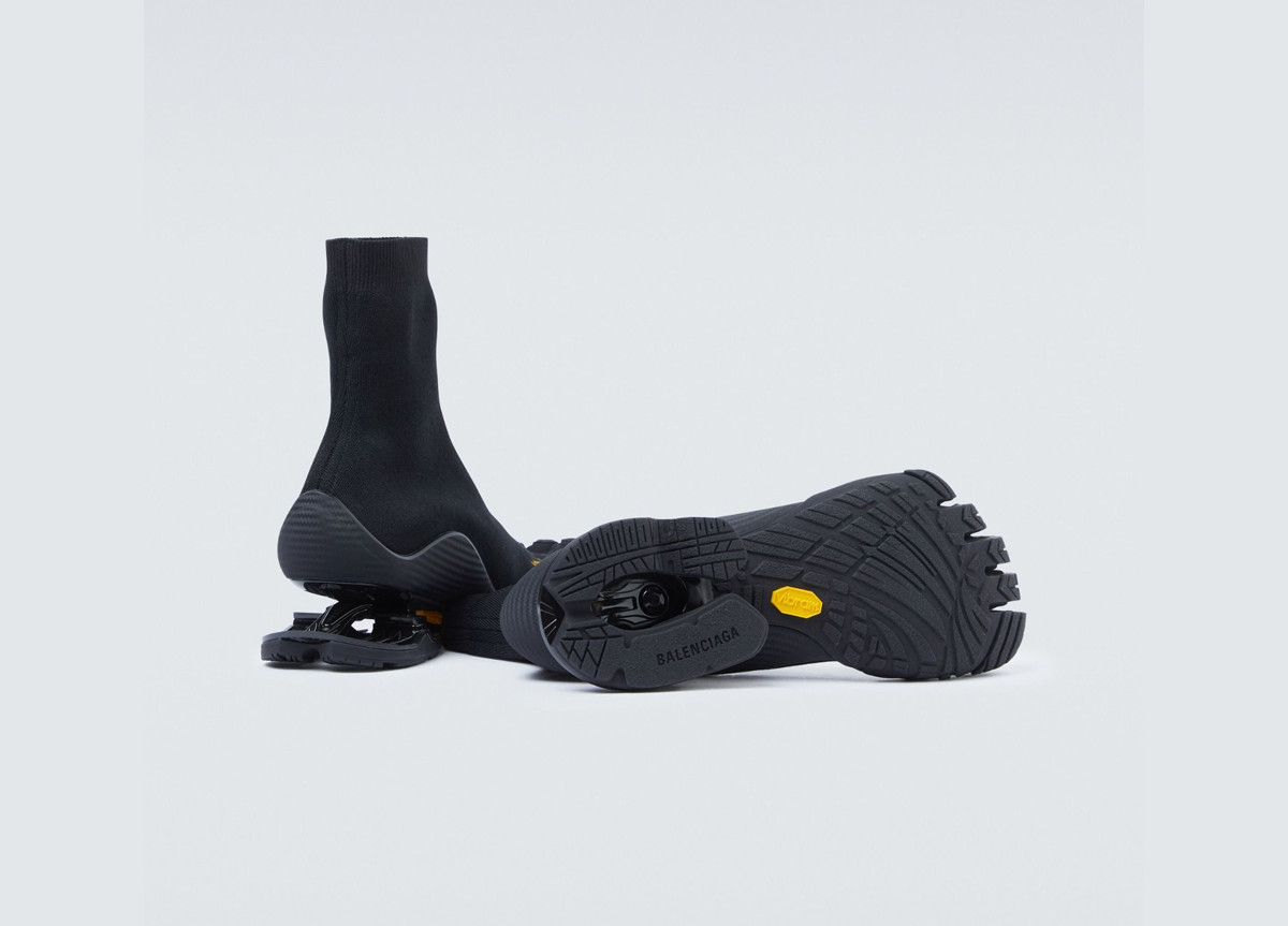 balenciaga vibram toe sock boot