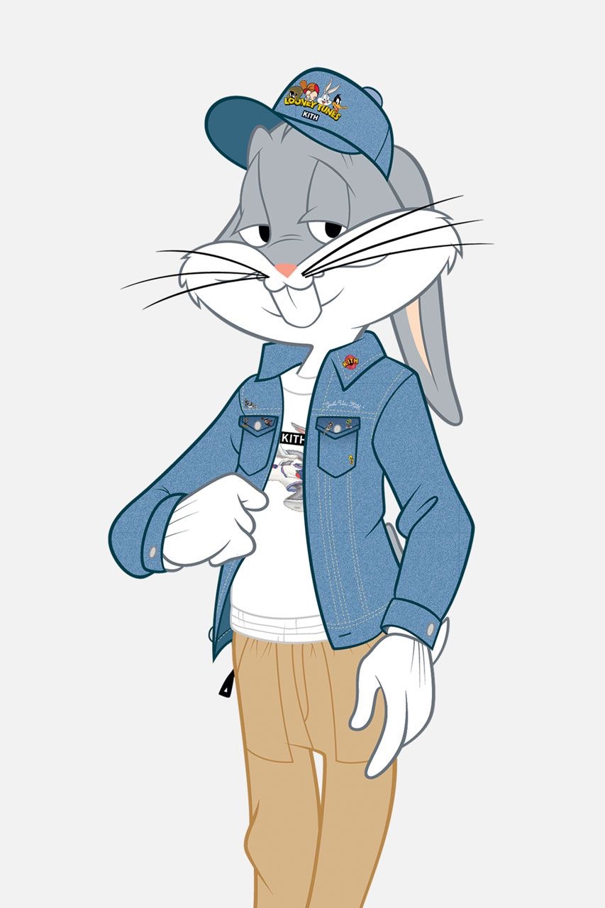 Bugs Bunny indossa camicia in denim KITH x Looney Toones