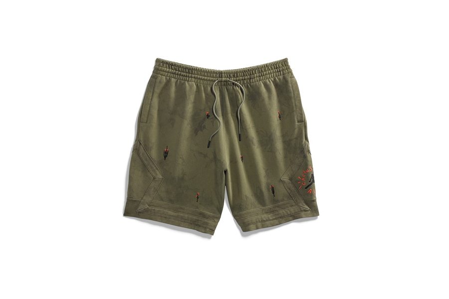 travis scott green shorts