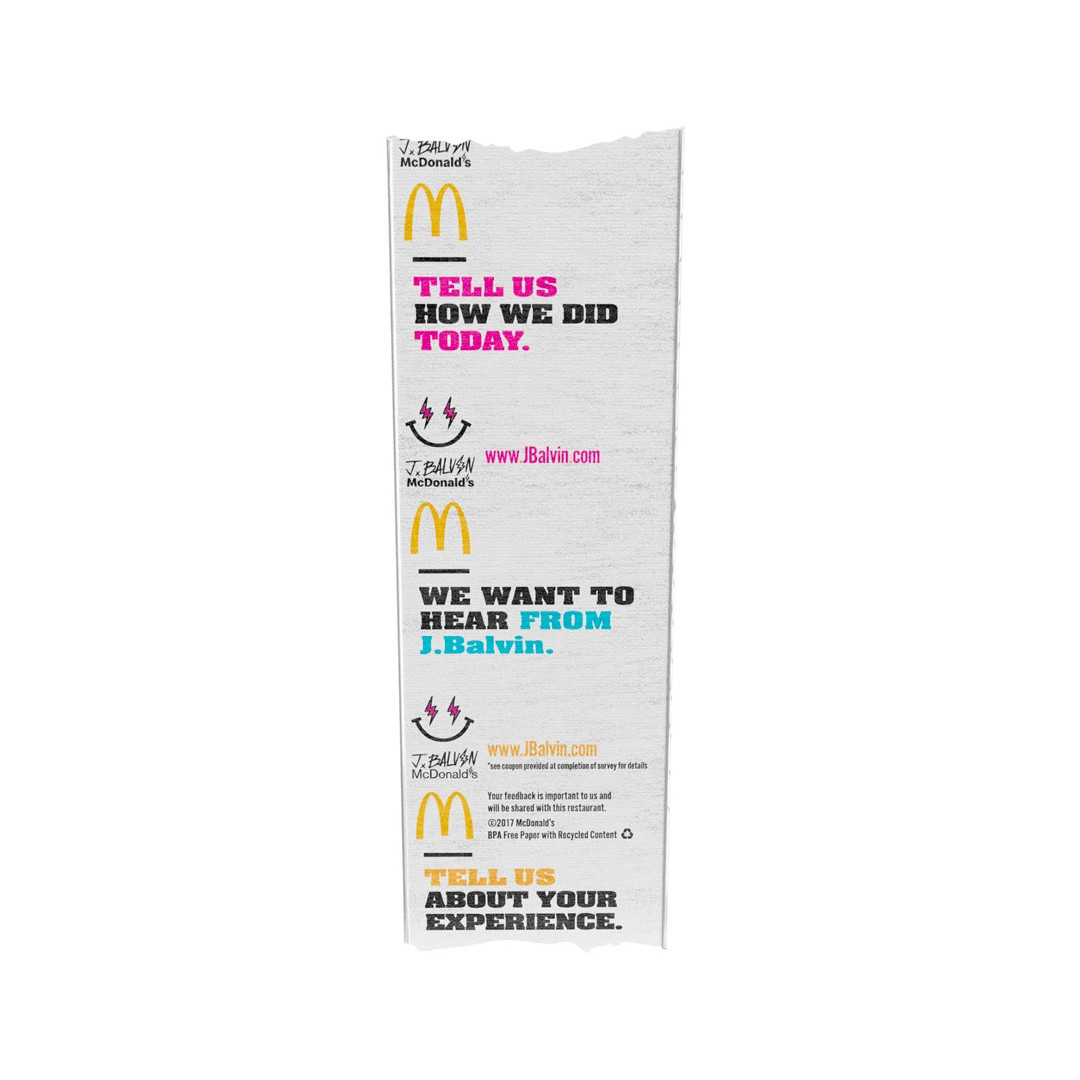 J Balvin x McDonalds tattoo