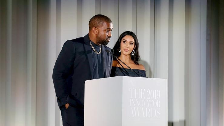 Kanye West insieme a Kim Kardashian