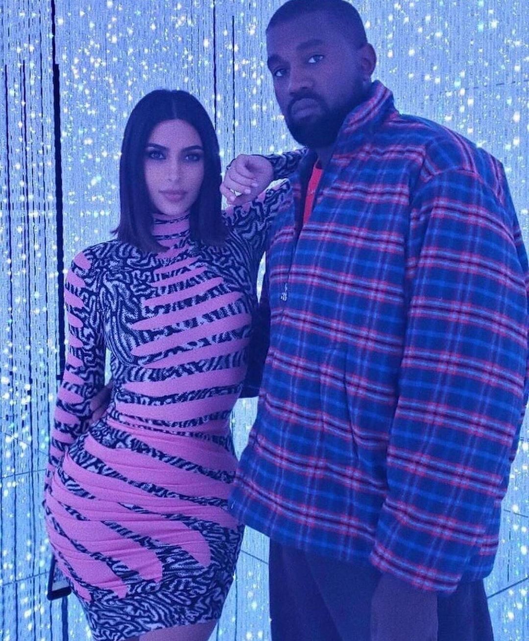 Kanye West insieme a Kim Kardashian