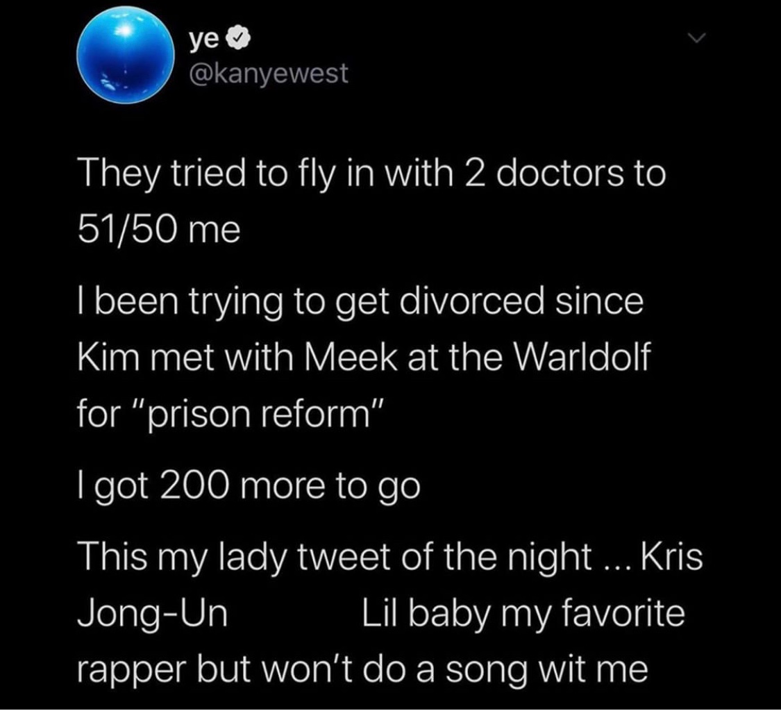 Kanye West Tweet su Kim Kardashian