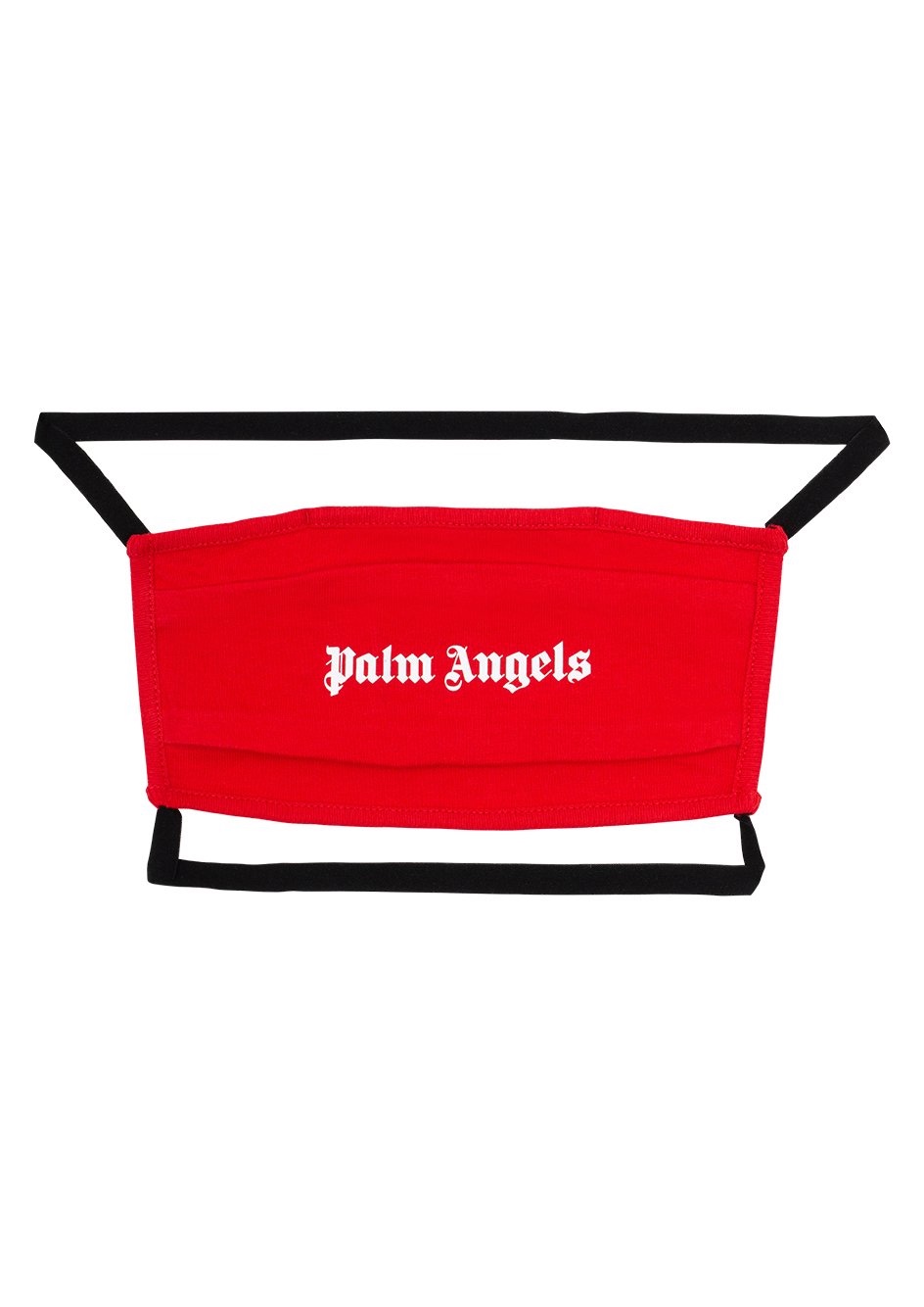 Palm Angels Face Mask rossa con logo