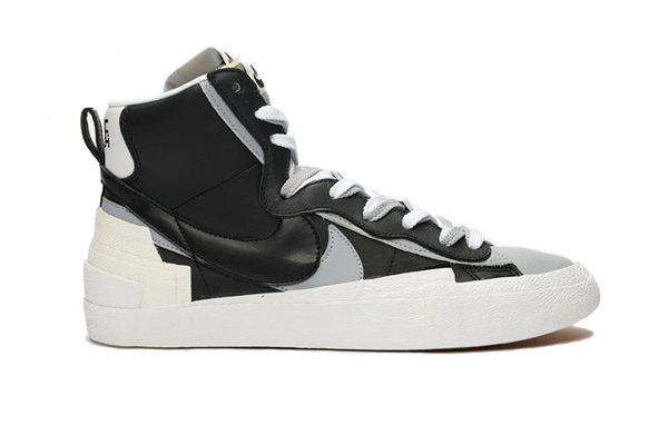 sacai blazer mid black grey