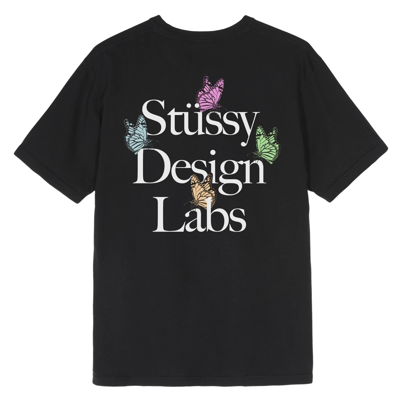 Stussy Design Labs Tee black stampa farfalle