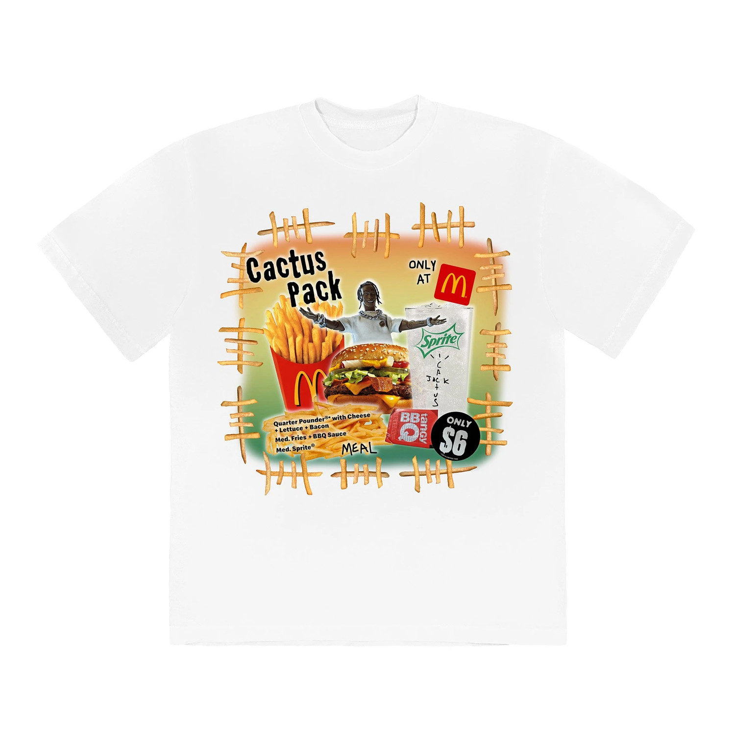 Travis Scott x McDonalds T-shirt white