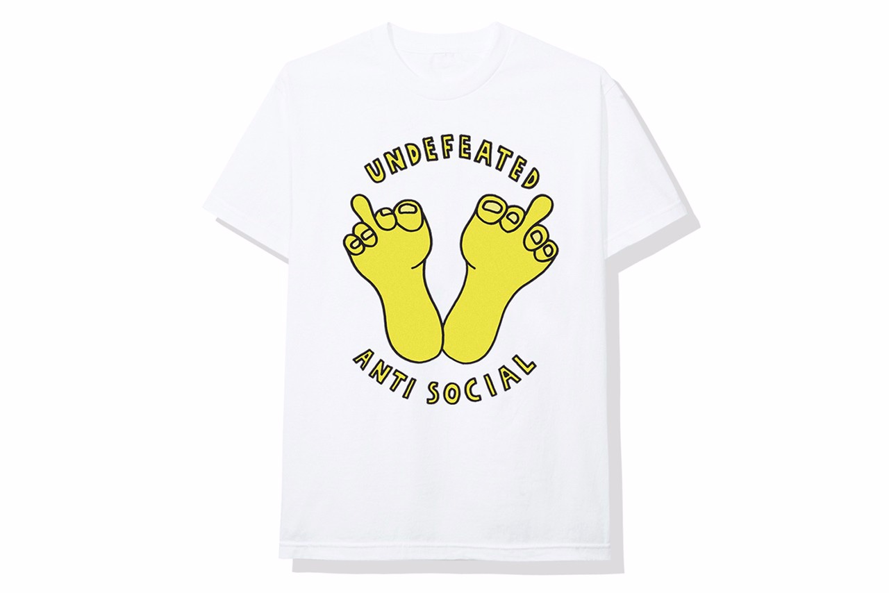 T-shirt bianca UNDEFEATED x Anti Social Social Club