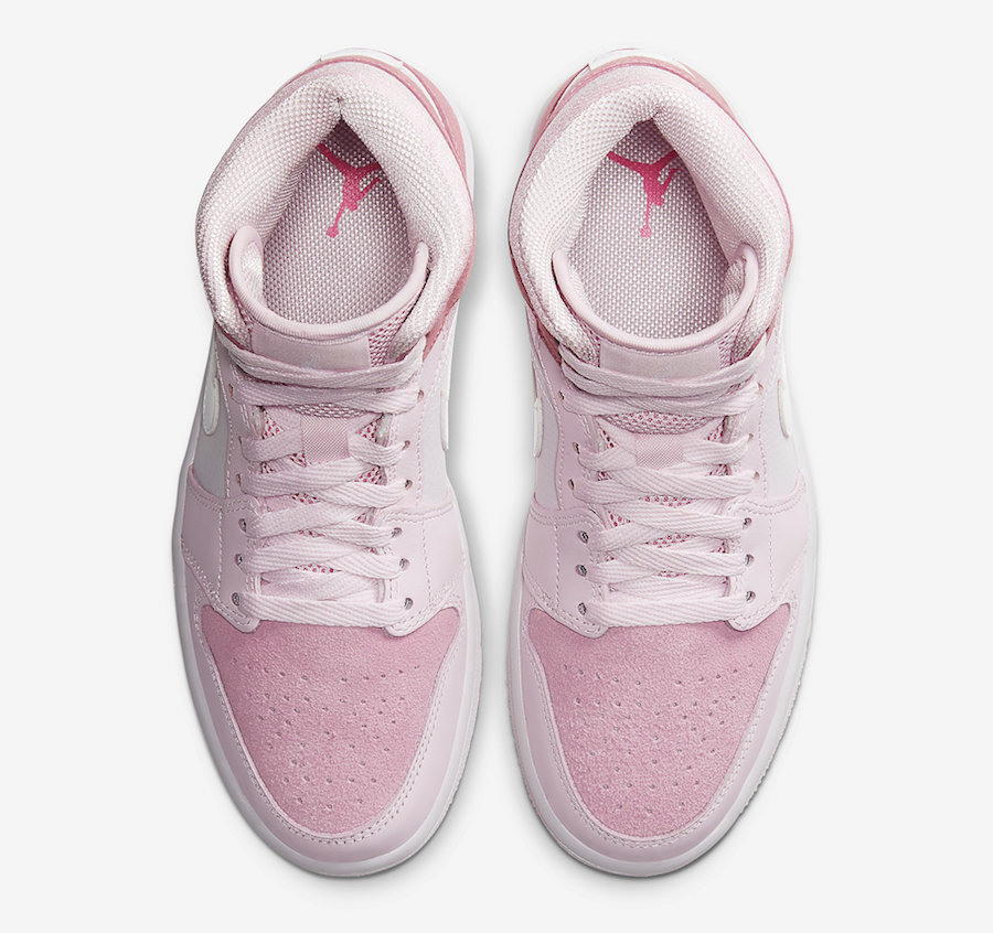 Air Jordan 1 Mid Rosa Pink