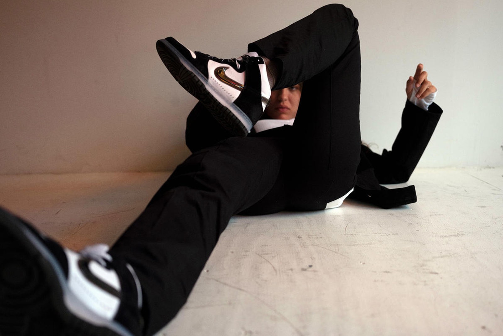 Slam Jam x Nike Dunk High black white Slam Jam x Nike Dunk High black white
